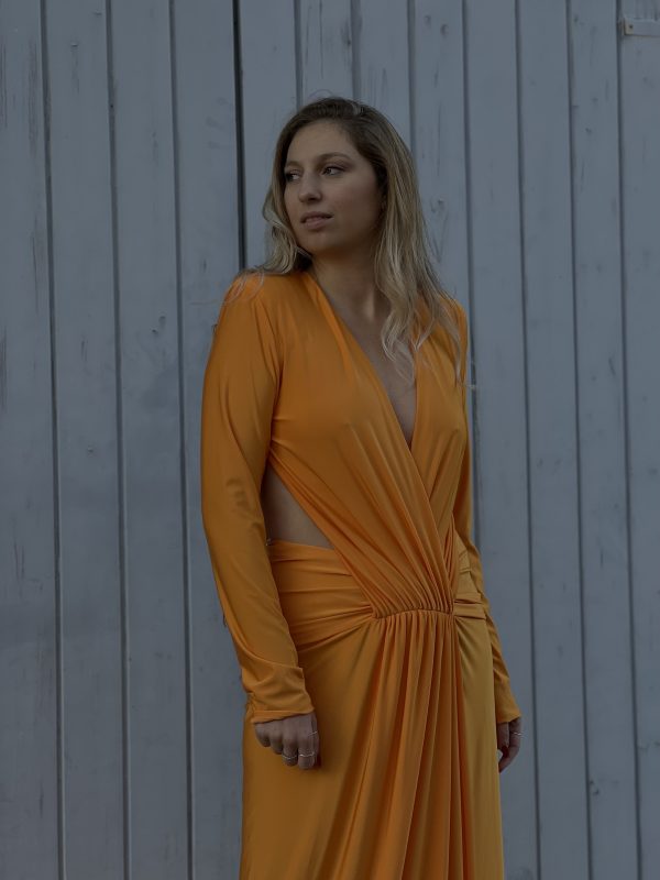 MONIQUE GARCONNE - ABITO SCOLLO A V SCHIENA NUDA