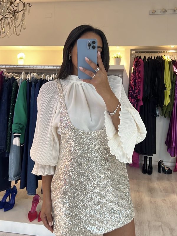 ABITO IN PAILLETTES ARGENTO